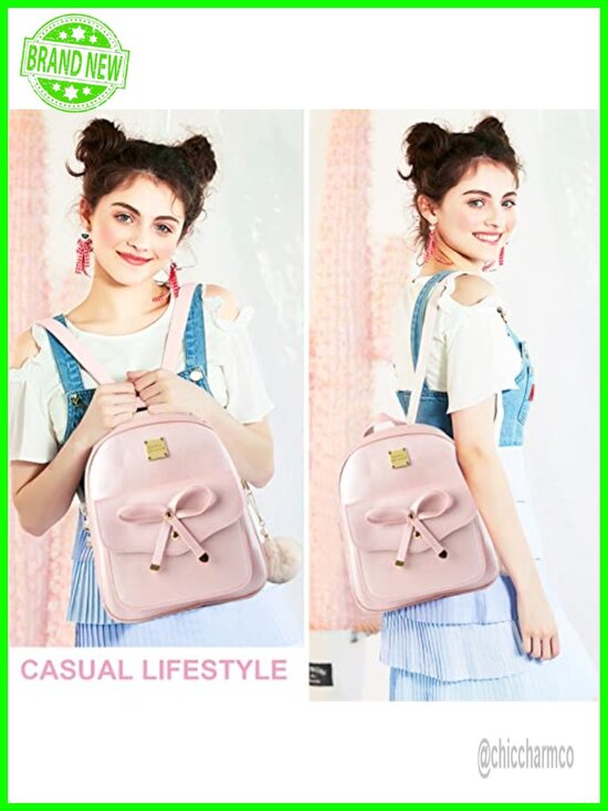 Mini 3-Piece PU Leather Backpack Set with Crossbody Bag & Card Wallet